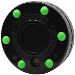 Green Biscuit Inline Hockey Puck