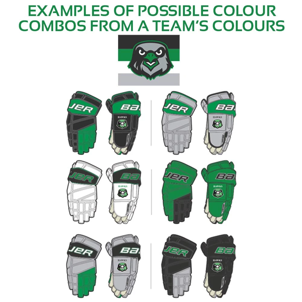 Bauer Team Vapor Pro Custom Gloves Intermediate 2 Bauer Team Vapor Pro Custom Gloves Intermediate - Image 2