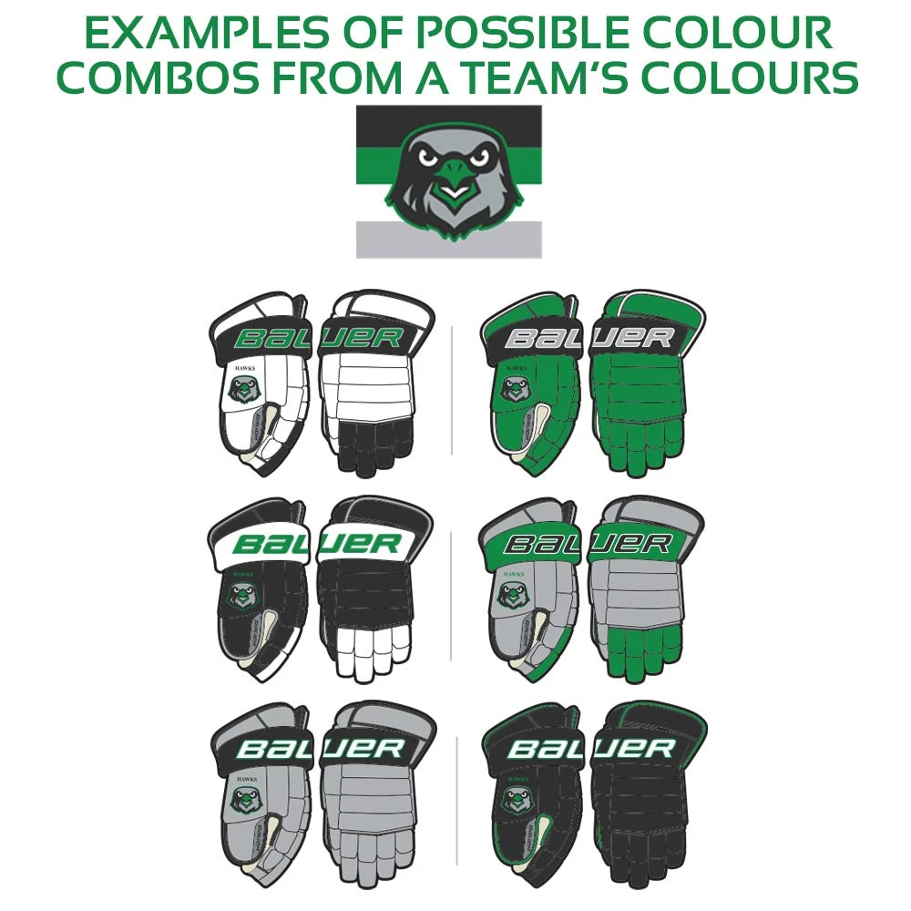 Bauer Team Pro Series Custom Gloves Senior 2 Bauer Team Pro Series Custom Gloves Senior - Image 2