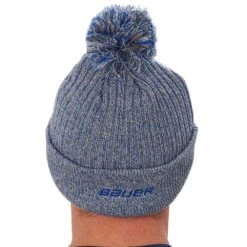 Bauer Team Marl Pom Knit -Hockey Sale Store 1637330851 BauerTeamMarlPomBlue3