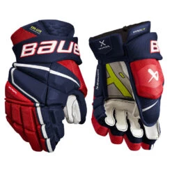 Bauer Vapor Hyperlite Hockey Gloves Junior 28 Bauer Vapor Hyperlite Hockey Gloves Junior -Hockey Sale Store 1657187583 BauerVaporHyperliteGlovesNavyRedWhiteJunior1