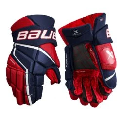 Bauer Vapor 3X Hockey Gloves Senior -Hockey Sale Store 1657190509 BauerVapor3XGlovesSeniorNavyRedWhite1